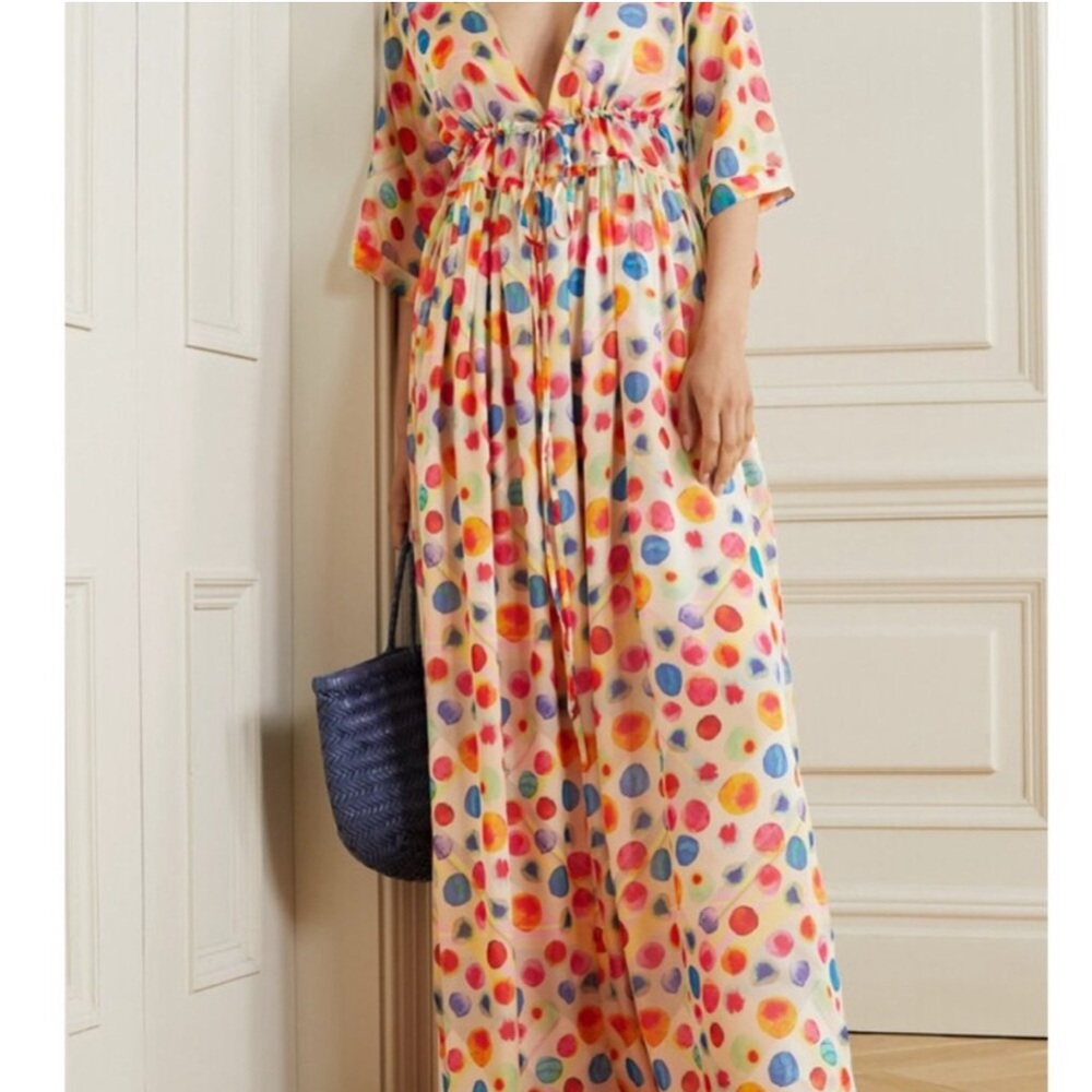 Colorful Rainbow coloured Maxi Dress